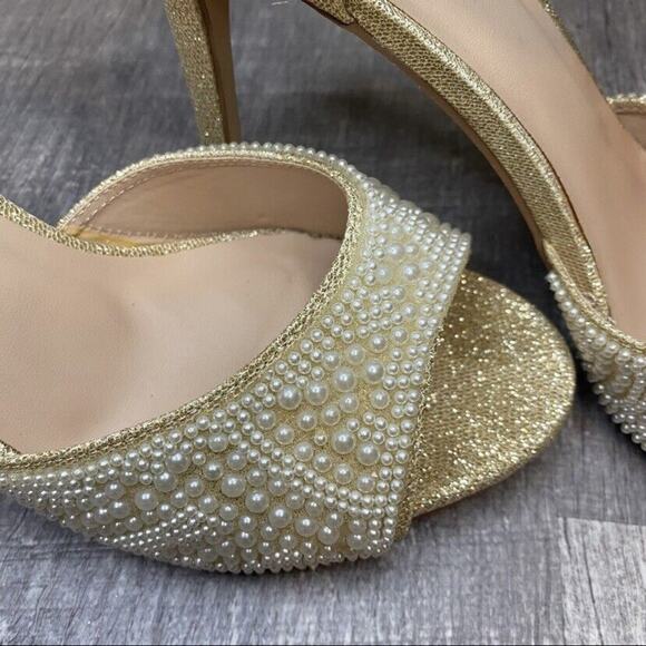 De Blossom Collection Isabella Pearl Heels Size 10 - Picture 7 of 12